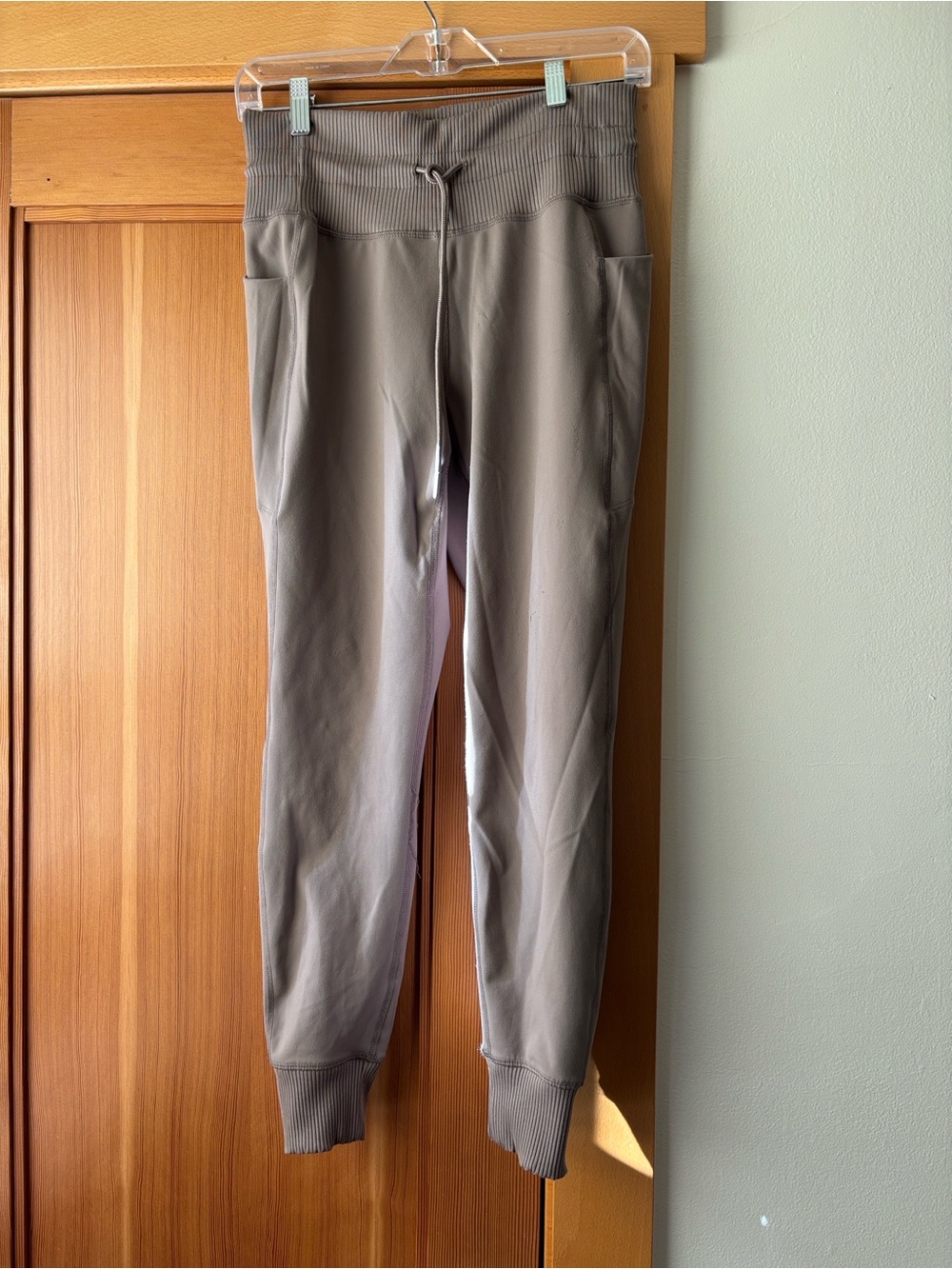 Avalanche Taupe Ribbed Waist Leggings